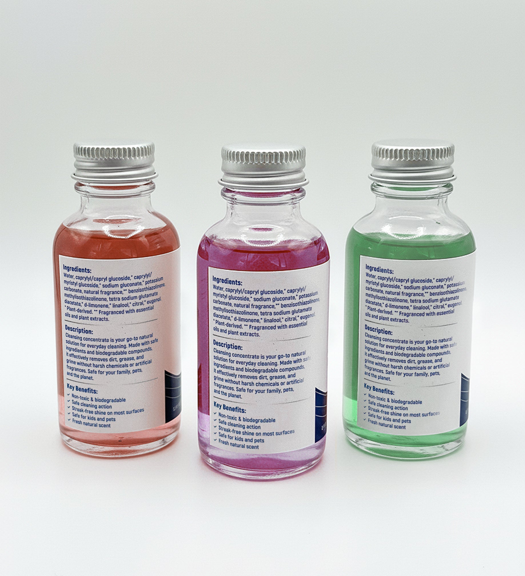 Eco Home Cleaners Kit - Mirror, Kitchen & Bathroom